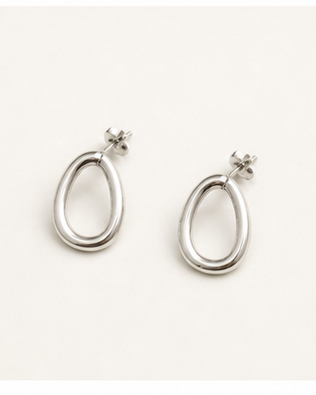 スリムメタル フープピアス